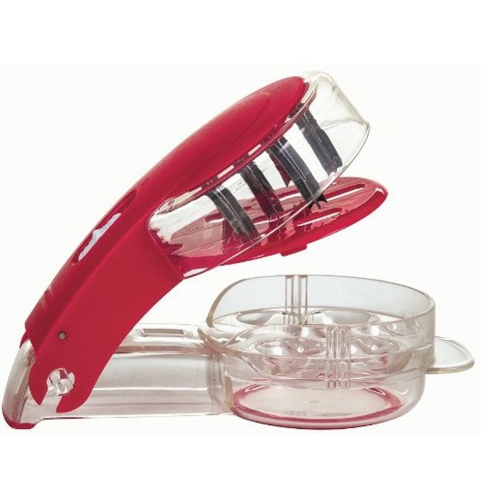 6 Hole Cherry Corer With Container Kitchen Gadgets Tools, Novelty Cherry Pitter Stone Corer Remover, Pit 6 Fruit Tool
