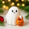 Cute Ghost Statue Holding Pumpkin Statue Resin Halloween Home Decorations For Indoor Outdoor 2