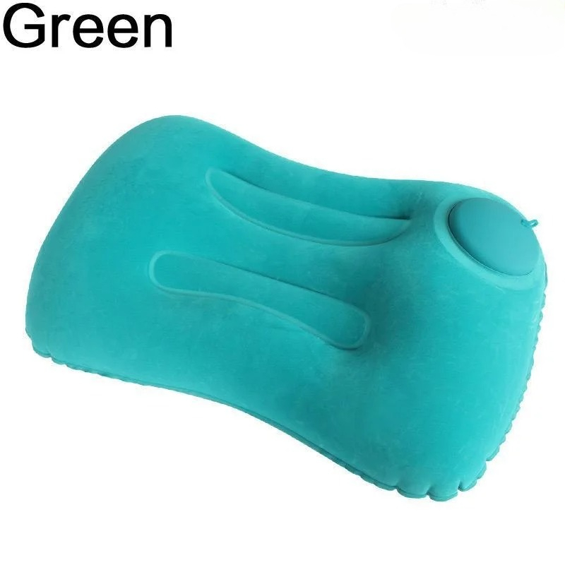 Flocking Inflatable Travel Pillow Square Pillow For Outdoor Camping Multifunctional Home Office Sup 6