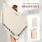 Large Hair Drying Towel Solid Color Water Absorbent Microfiber Wrap With Elastic Strap Soft Quick D 3