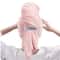 Large Hair Drying Towel Solid Color Water Absorbent Microfiber Wrap With Elastic Strap Soft Quick D 5