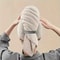 Large Hair Drying Towel Solid Color Water Absorbent Microfiber Wrap With Elastic Strap Soft Quick D 8
