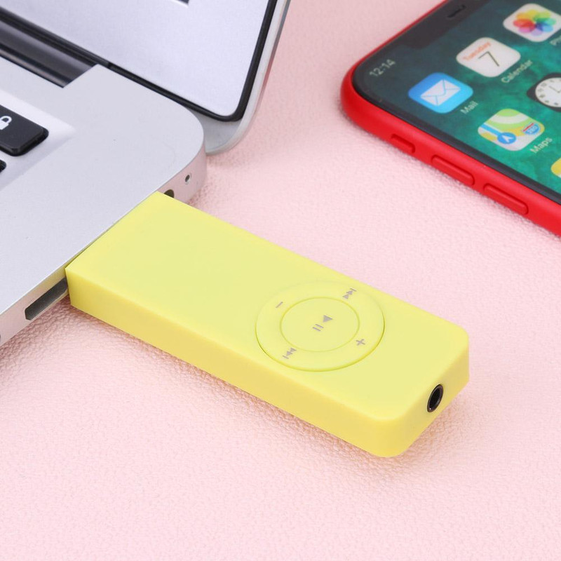 Portable USB Mini MP3 Music Player Supports 64GB TF Card OTG Builtin 160mAh Rechargeable Battery 1
