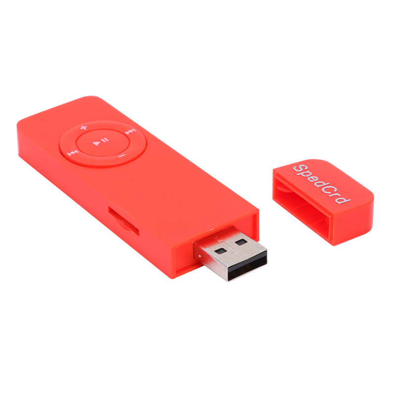 Portable USB Mini MP3 Music Player Supports 64GB TF Card OTG Builtin 160mAh Rechargeable Battery 7