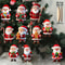 Wooden Gingerbread Man Santa Claus Christmas Ornament Flat Tree Pendant Festive Home Decoration Gif 1