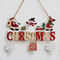 Merry Christmas Decor Xmas Tree Wall Ornament Natal Navidad Christmas Hanging Pendant Wooden Crafts 3