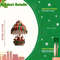 Christmas Tree Wooden Hanging Decorations, Mobile Santa Claus, Hot Air Balloon, Festive Holiday Ornament Kit
