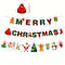 Santa Claus Snowman Paper Hanging Banner Merry Christmas Banners Decoration Red Green Xmax Pendant  1