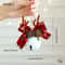 Mixed Pendant Christmas Tree Christmas Bell Antlers Bow Pinecone Bell Showcase Car Hanging Decorati 14