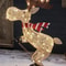 3D Glowing Reindeer Ornaments Glowing Ski Reindeer Ornaments LED Reindeer Lawn Decorations For Chri 4