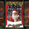 Christmas Snowman Door Cover, Christmas Decoration Christmas Santa Claus Window Cover, Decoration Xmas Curtain Hanging