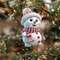 Acrylic Cartoon Snowman Hanging Ornaments Christmas Snowman Pendant Holiday Christmas Tree Hanging 2