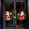 Holiday Party Decorations, Santa Claus Christmas Window Stickers, PVC Material, For Home Windows, Easy to Apply