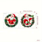 Holiday Party Decorations, Santa Claus Christmas Window Stickers, PVC Material, For Home Windows, Easy to Apply
