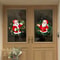 Holiday Party Decorations, Santa Claus Christmas Window Stickers, PVC Material, For Home Windows, Easy to Apply