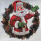 Holiday Party Decorations, Santa Claus Christmas Window Stickers, PVC Material, For Home Windows, Easy to Apply