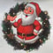 Holiday Party Decorations, Santa Claus Christmas Window Stickers, PVC Material, For Home Windows, Easy to Apply