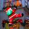 LED Home Supplies Christmas Series Holiday Inflatable Santa Claus Model Climb Ornament Gift Yard La