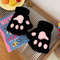 Lovely Plush Cat Paw Gloves Warm Fingerless Mittens Soft Fluffy Bear Claw Costume Short Half Finger 10