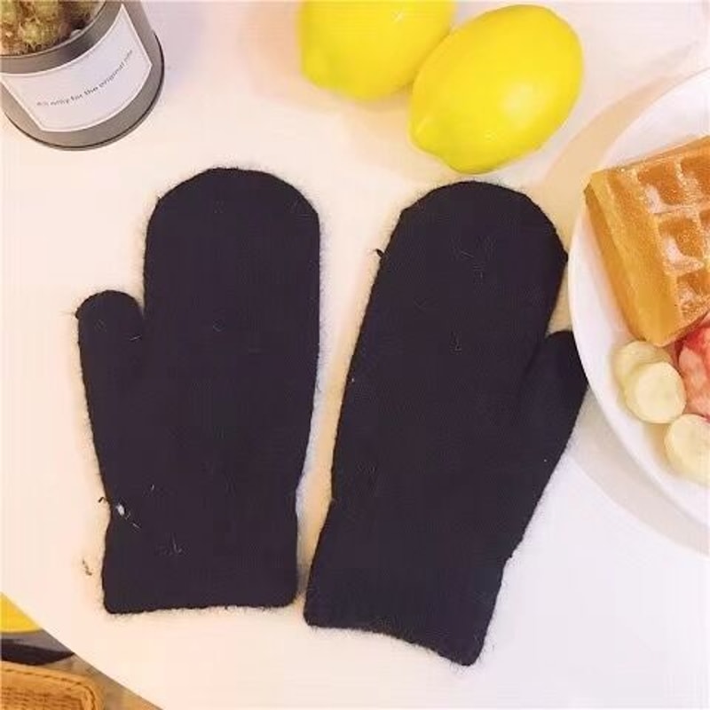 Gloves Women Winter, Plus Velvet Thick, Warm Cold-Proof Cycling Gloves, Cute Ladies Finger-Wrapped Design