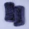 Fashion Real Rex Rabbit Fur Gloves, Womens Winter Finger less Mittens, Genuine Fur Wrist Warmers