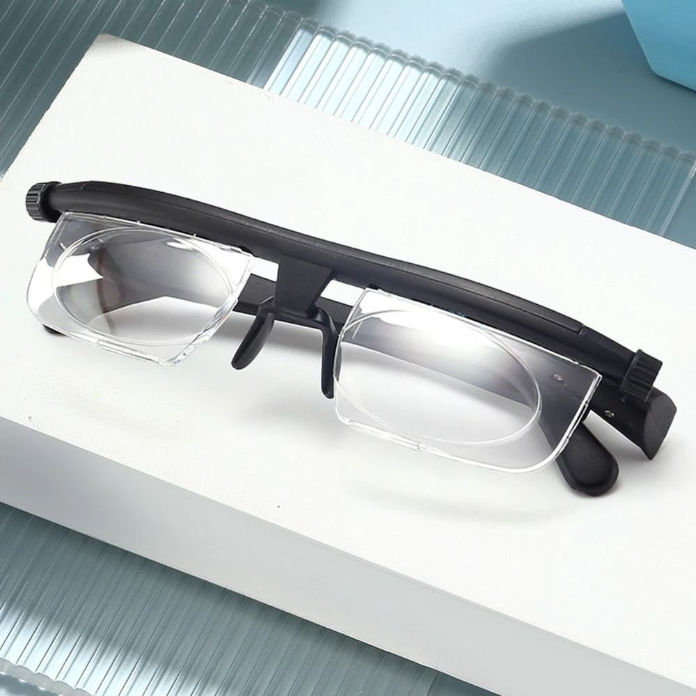 Dial Adjustable Glasses Variable Focus Reading Distance Vision Eyeglasses For Men Women 7