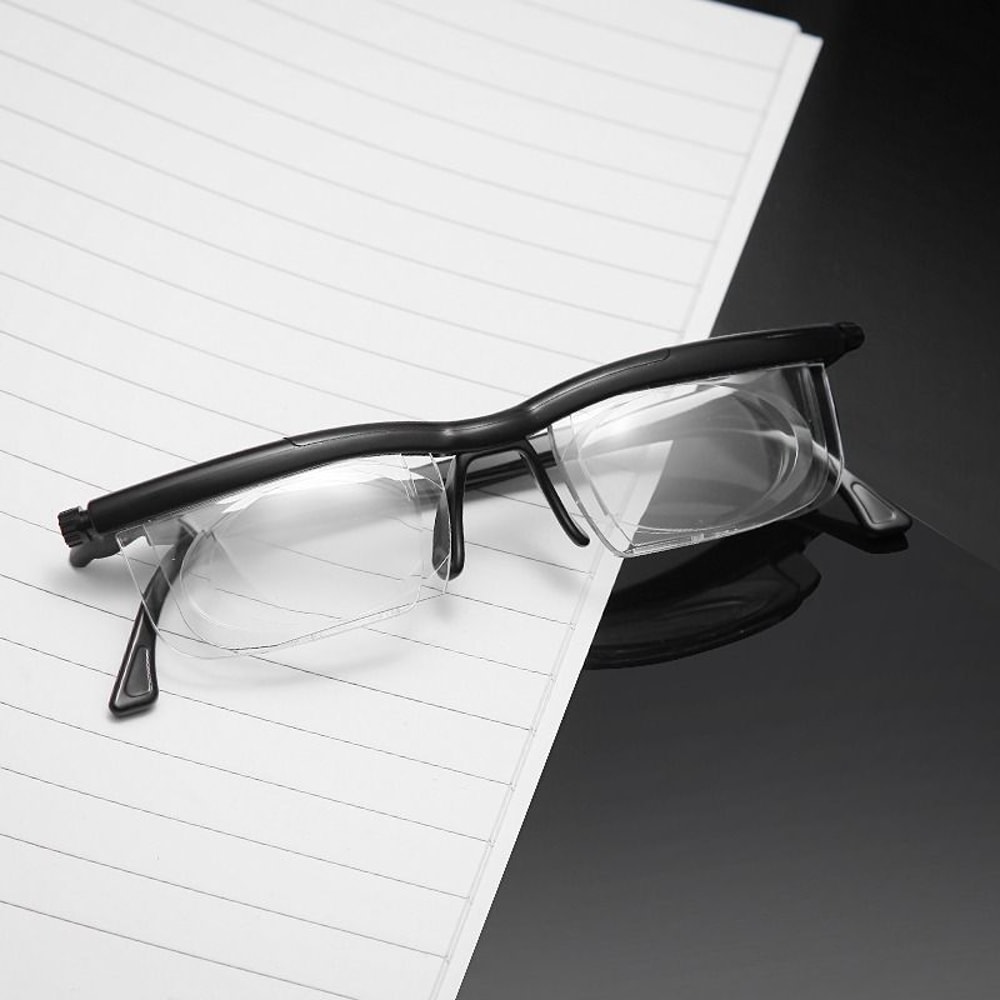 Dial Adjustable Glasses Variable Focus Reading Distance Vision Eyeglasses For Men Women 3