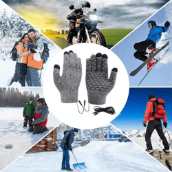 usb heated gloves | winter hand warmers with touchscreen control for outdoor & office use