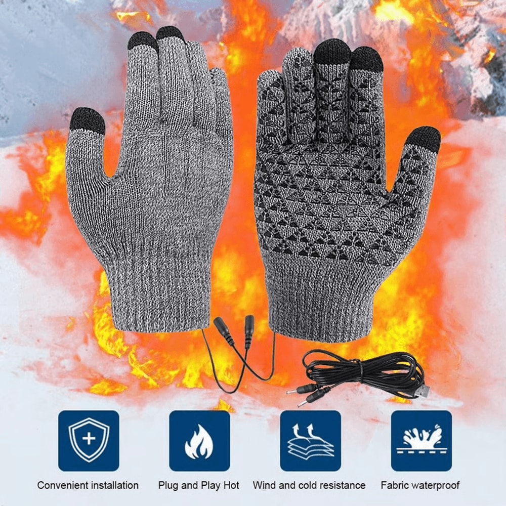 Heated touchscreen gloves for commuting