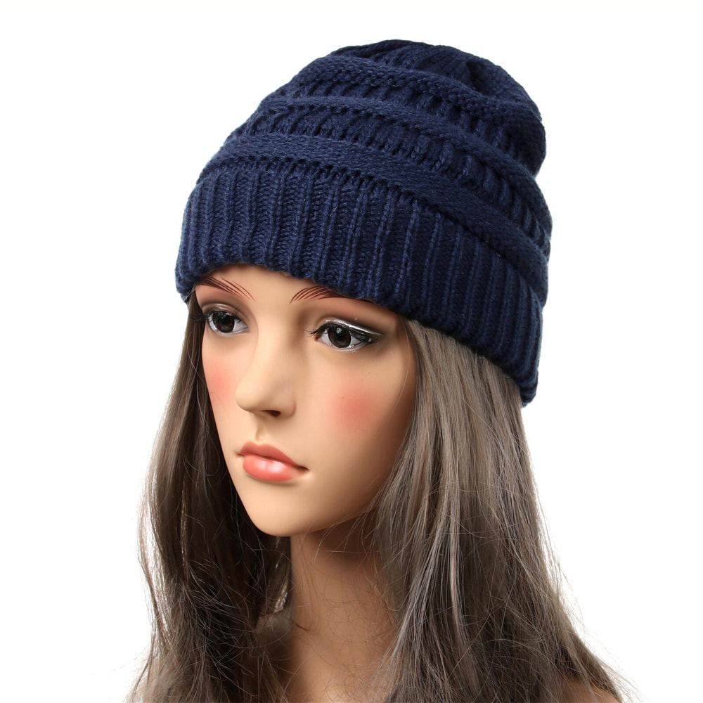 Chunky Cable Knit Beanie For Women Soft Warm Trendy Winter Hat 9