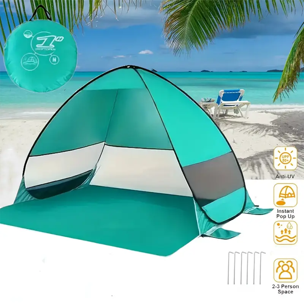 Pop Up Beach Tent Sun Shelter Portable Shade Canopy 5