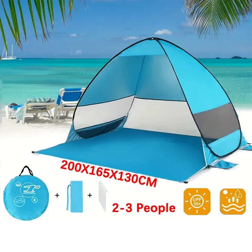 Pop Up Beach Tent Sun Shelter Portable Shade Canopy 6
