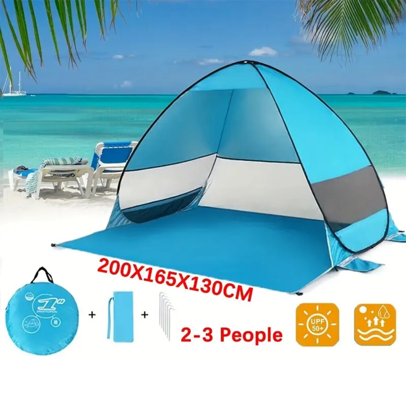 Pop Up Beach Tent Sun Shelter Portable Shade Canopy 6