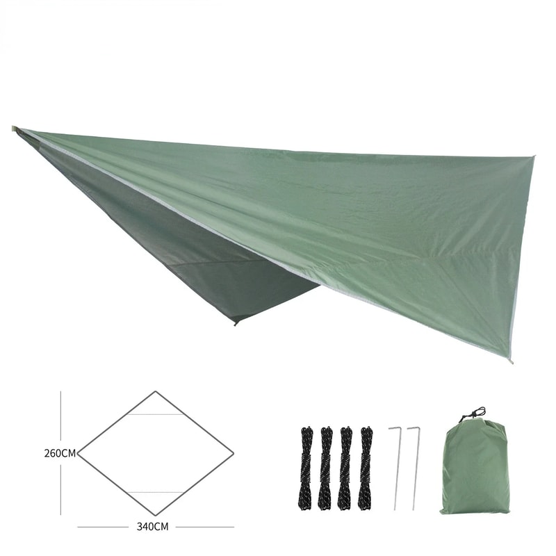 Ultralight Camping Tarp Waterproof Hammock Rain Fly Sun Shade Shelter 2