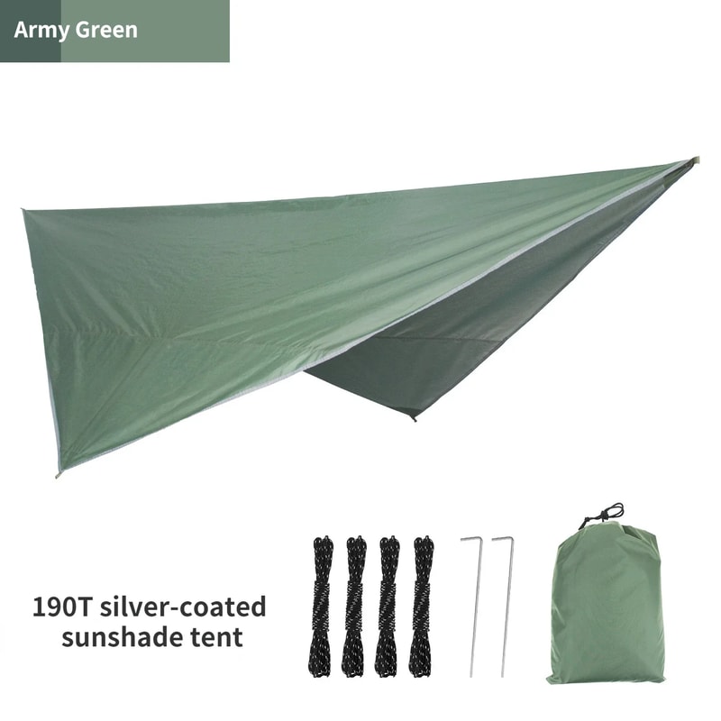 Ultralight Camping Tarp Waterproof Hammock Rain Fly Sun Shade Shelter 3