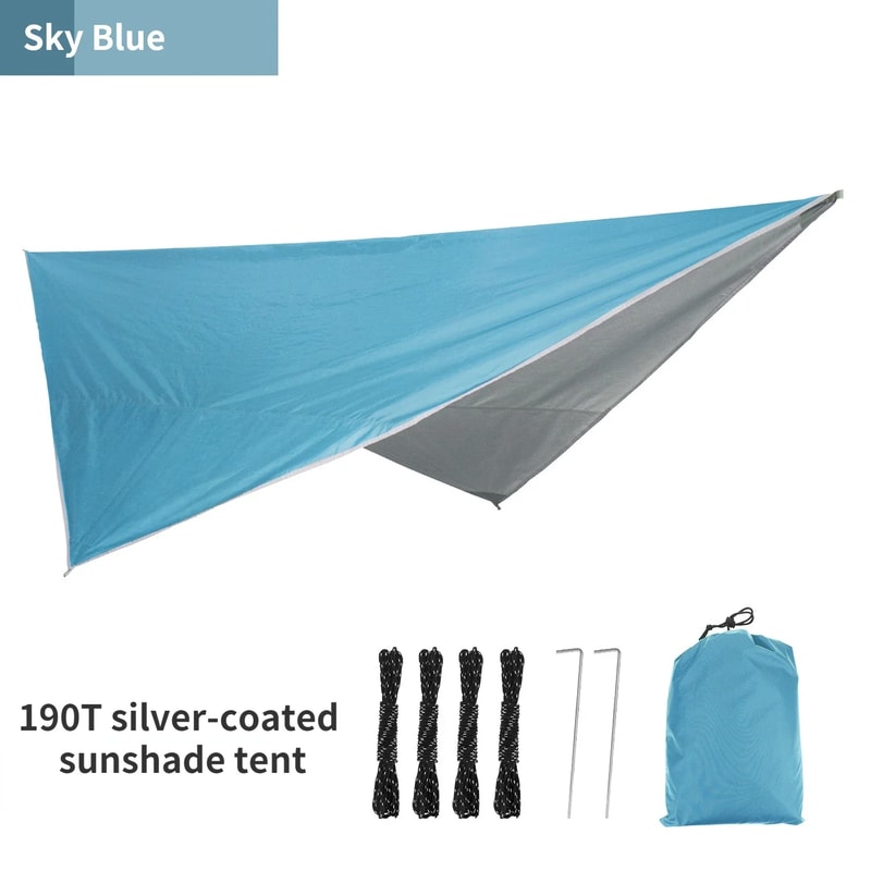 Ultralight Camping Tarp Waterproof Hammock Rain Fly Sun Shade Shelter 6