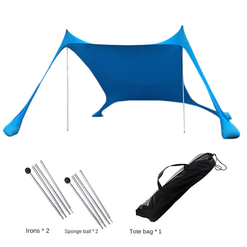 Windproof Pop Up Beach Canopy Tent With UV Sun Shade For Camping And Fishing 8