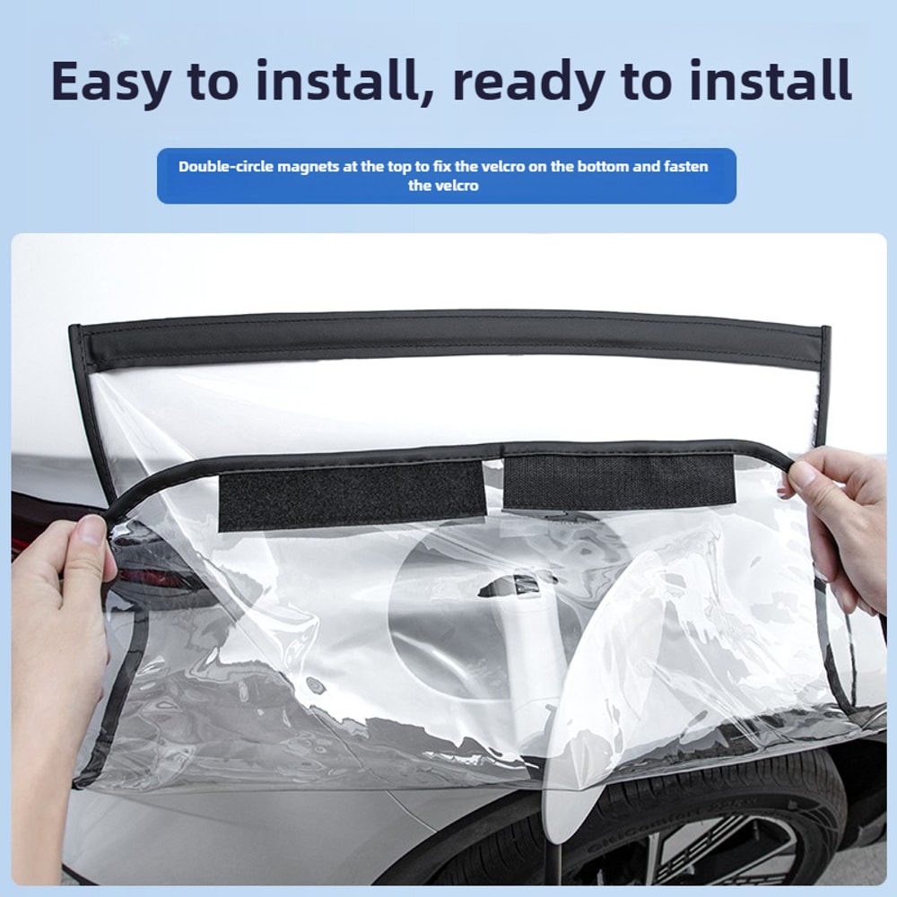 Magnetic EV Charger Port Cover For Outdoor Charging Waterproof AllWeather Rain And Snow Protection 2