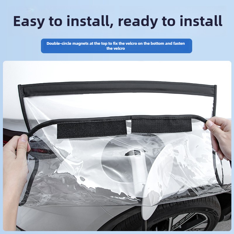 Magnetic EV Charger Port Cover For Outdoor Charging Waterproof AllWeather Rain And Snow Protection 2