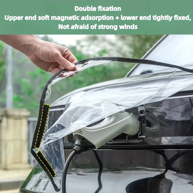 Universal EV charging port cover for Outdoor Rain and Dust Protection