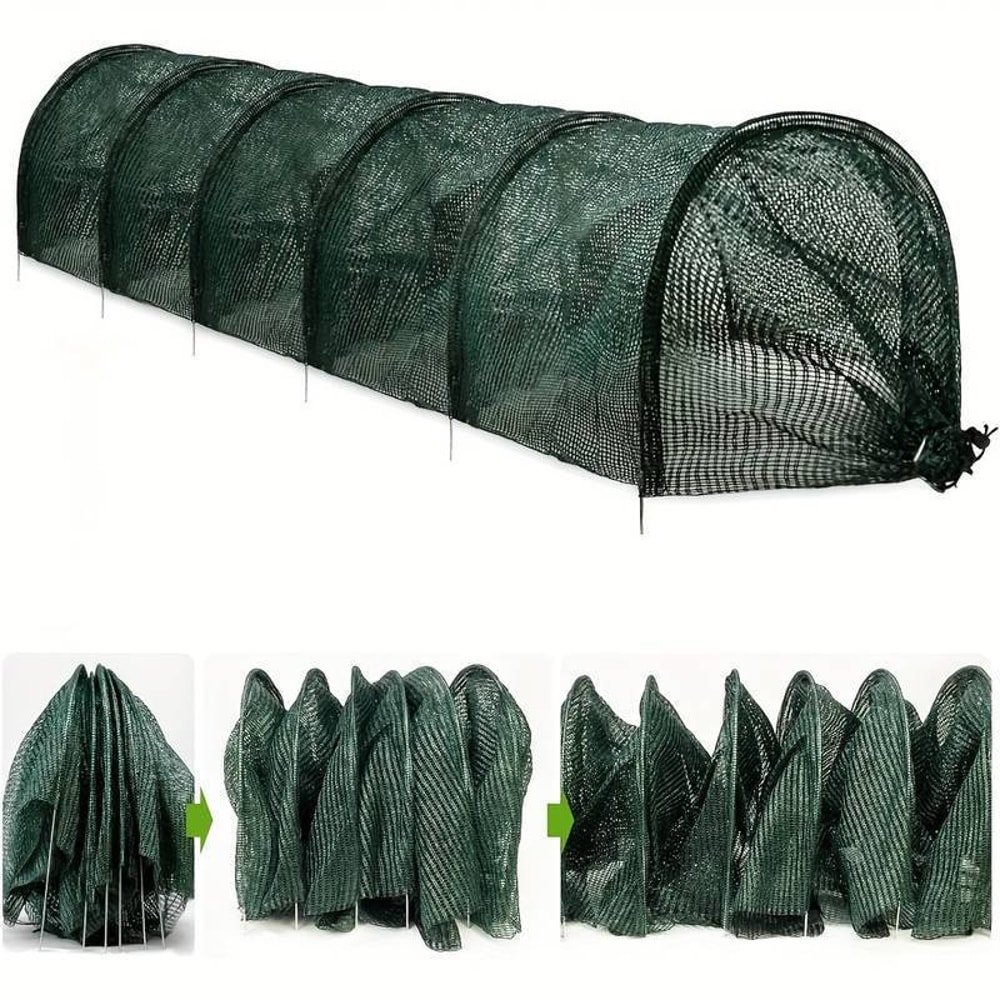 Collapsible Garden Mesh Tunnel Cover For Raised Beds And Greenhouses 4