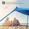Portable Beach Tent Sun Shelter Windproof Beach Canopy for Camping and Picnics