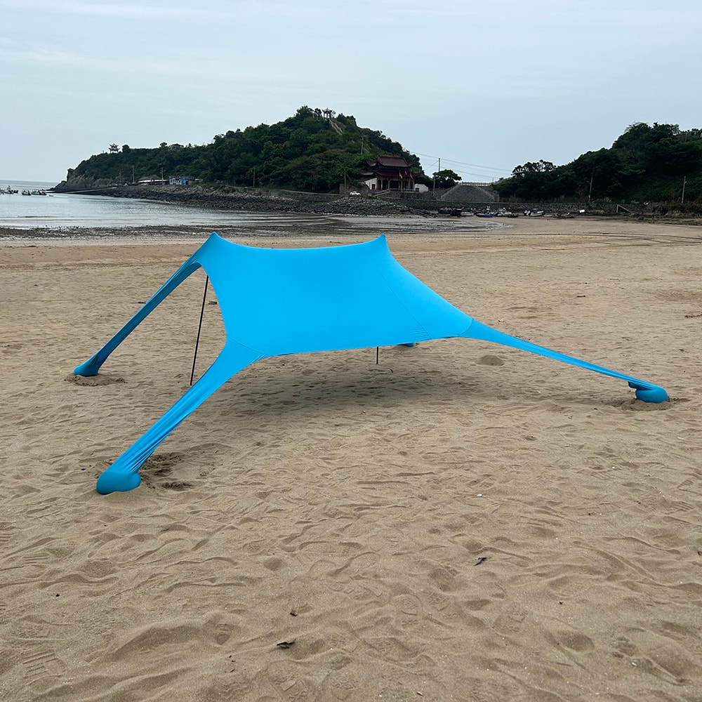 Portable Beach Tent Sun Shelter Windproof Beach Canopy for Camping and Picnics