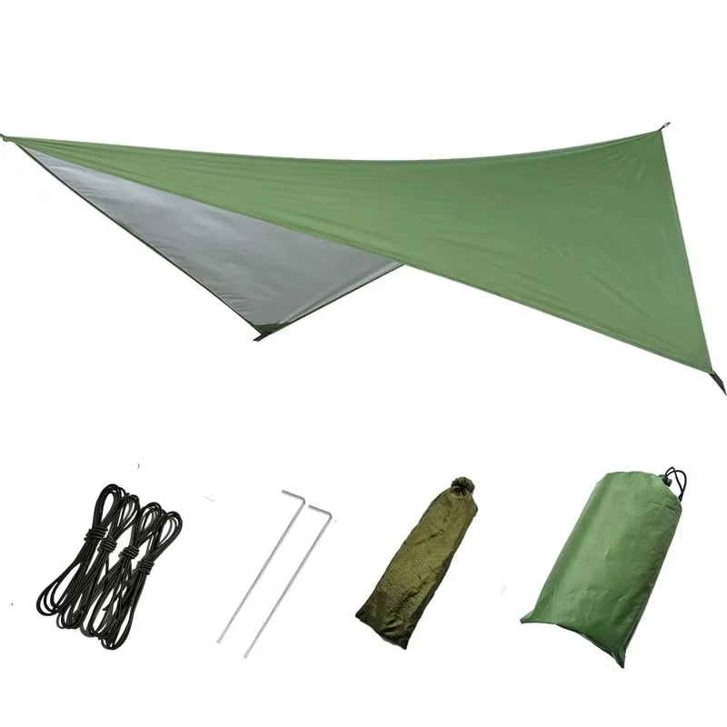Portable Camping Tarp Waterproof Camouflage Rain Fly Sun Shelter Ground Mat 5