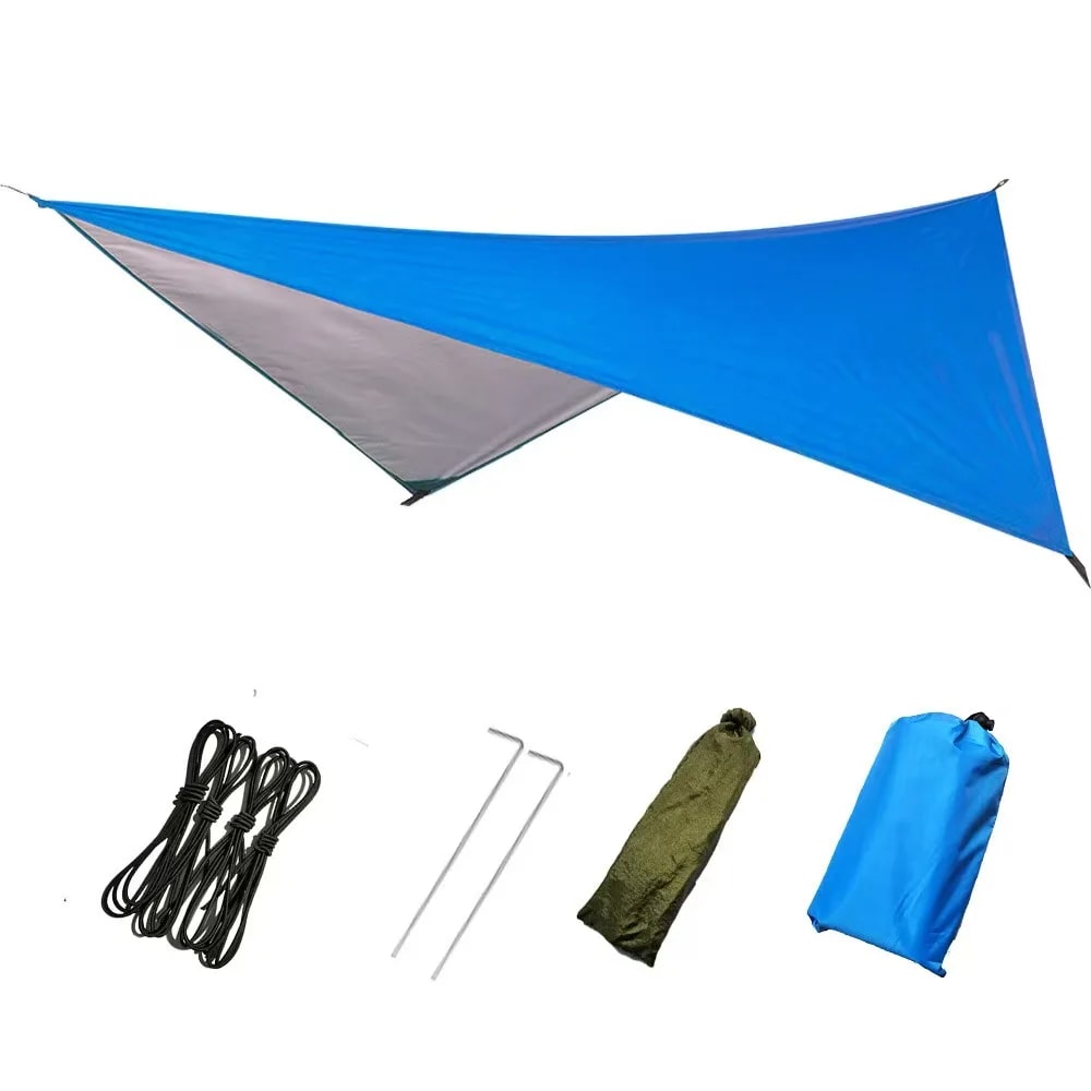 Portable Camping Tarp Waterproof Camouflage Rain Fly Sun Shelter Ground Mat 6
