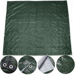 heavy duty waterproof tarp with grommets for patio furniture, camping, roof and car cover