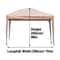 Khaki Pop Up Canopy Tent for Beach Camping and Outdoor Events