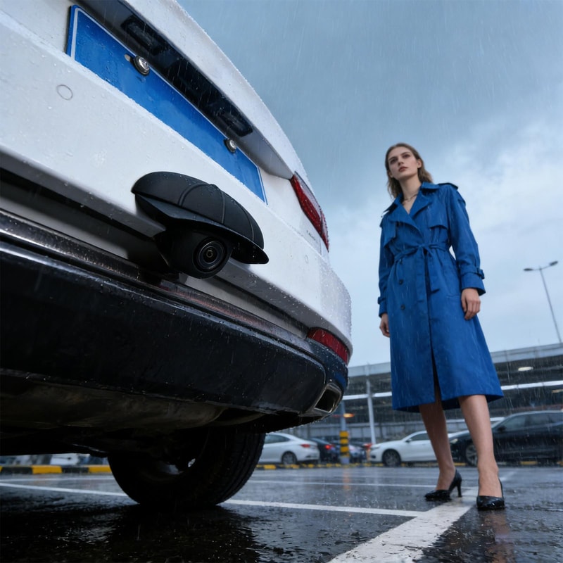 ClearView Waterproof Backup Camera Cover for Car Truck with Silicone Rain Shield