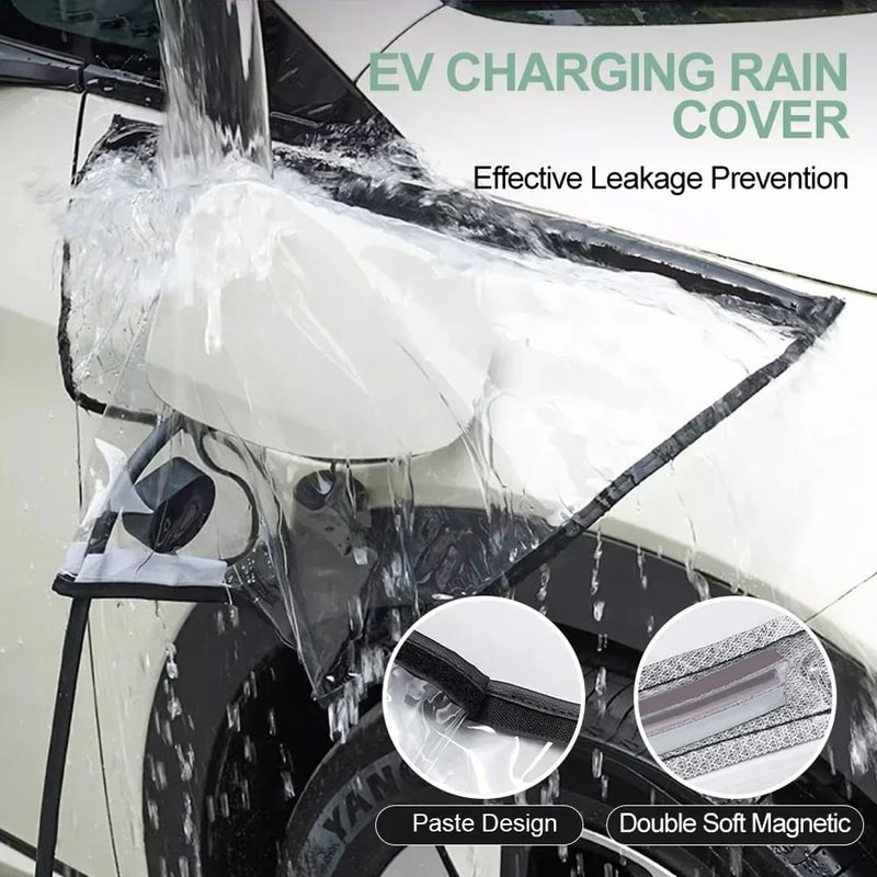 Electric Vehicle Charger Port Rainproof Protector Cover Universal Outdoor Dustproof Protection Covers Car Charger Plug Cover