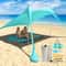 Family Beach Sun Shade Tent with Sandbags Portable Beach Awning